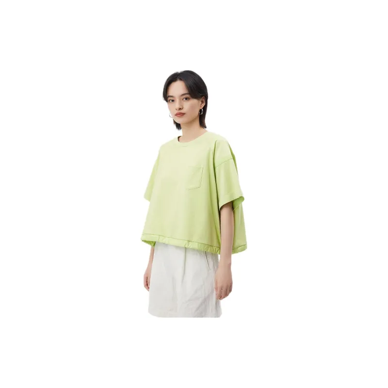 Broadcast T Shirt Women's Grass Medicine Green-2