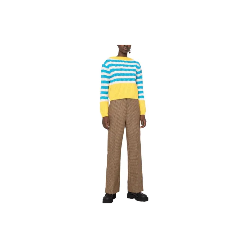 GUCCI Cropped Striped Jumper-1