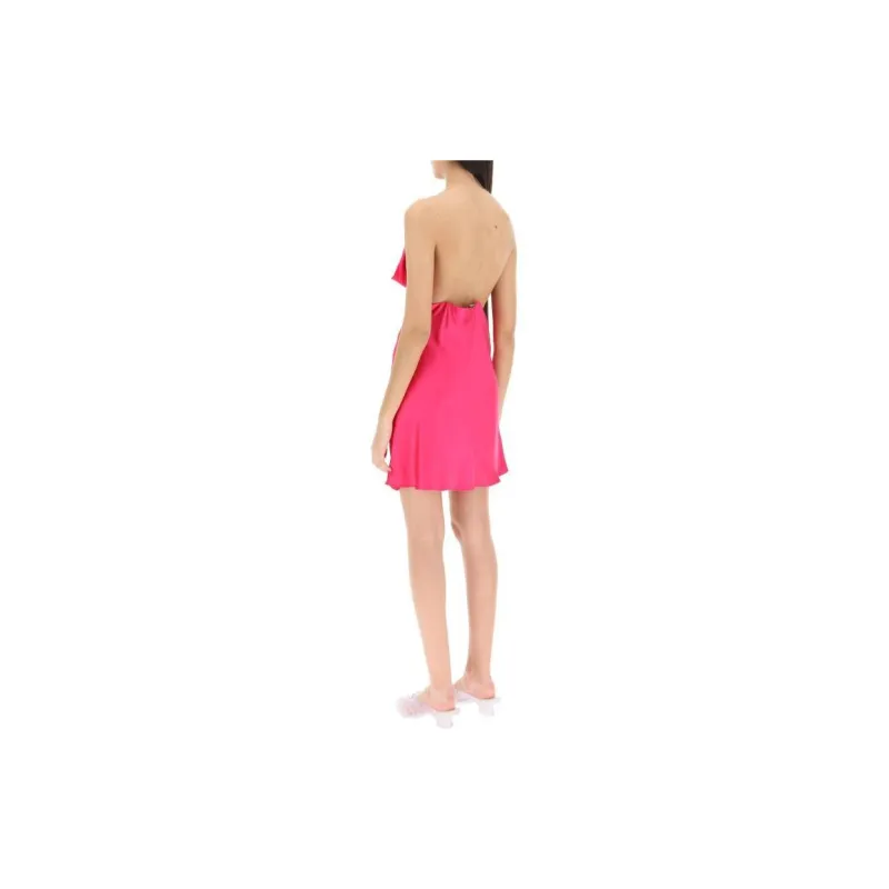 Y/Project Draped Slip Satin Dress-2