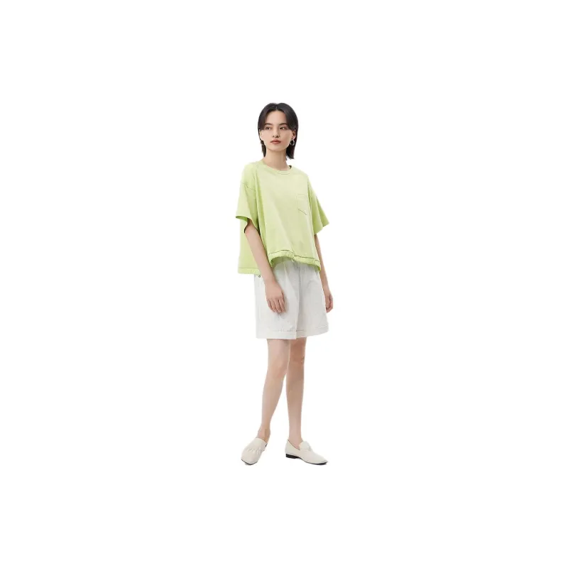 Broadcast T Shirt Women's Grass Medicine Green-1