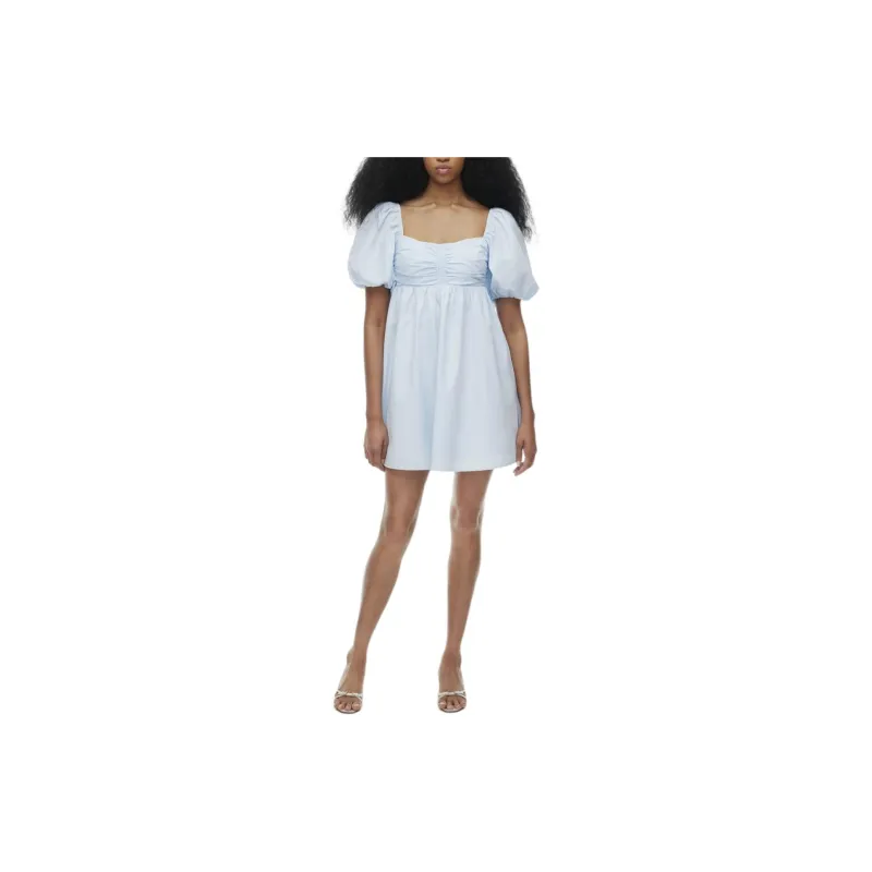ARITZIA Wilfred Amuse Poplin Mini Dress Short-Sleeved Dresses Women's Classic Light Blue-2