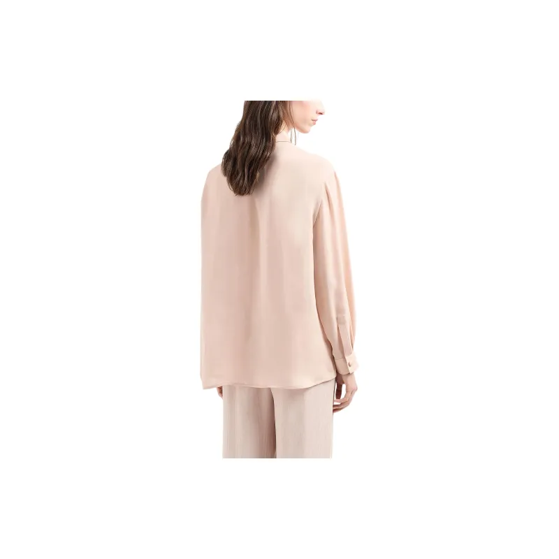 EMPORIO ARMANI Buttoned pocket Silk Shirt-2