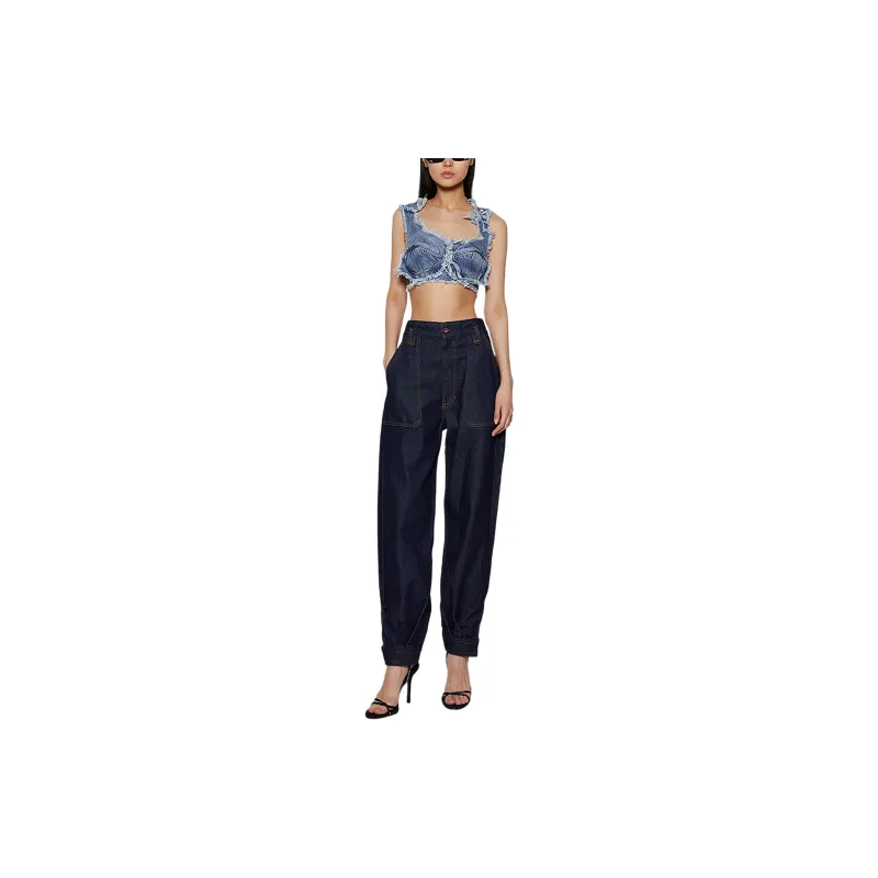 NATASHA ZINKO Layered Denim Corset-3