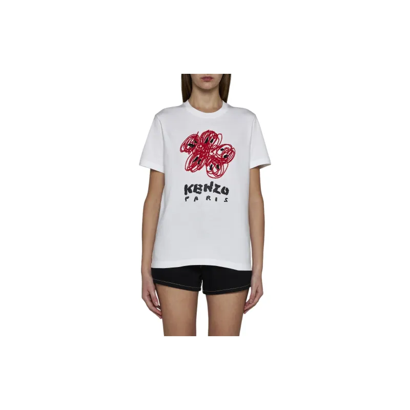 KENZO Drawn Varsity Cotton T-shirt-2