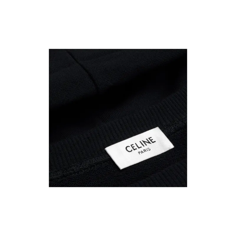 CELINE Oversized Hoodie In Cotton Fleece-5