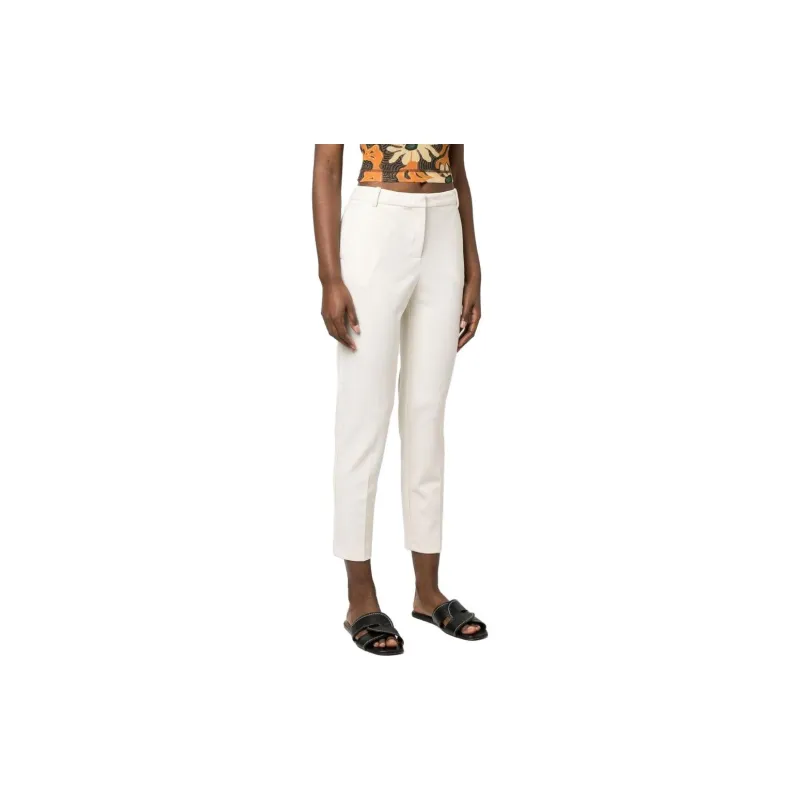 PINKO High-Waist Cropped Bello Pants-3
