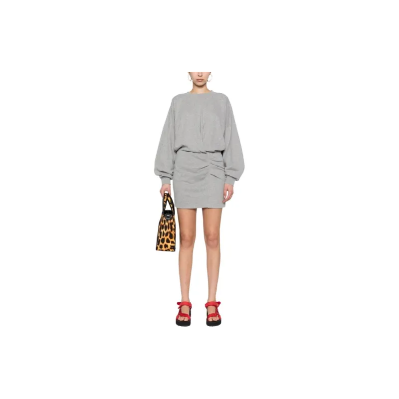 ISABEL MARANT ETOILE Long Sleeved Dress Women's Gray-1