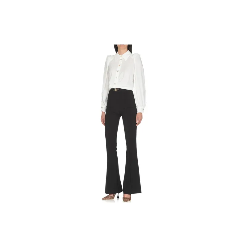 Elisabetta Franchi FW22 Casual Pants Women's Black-3