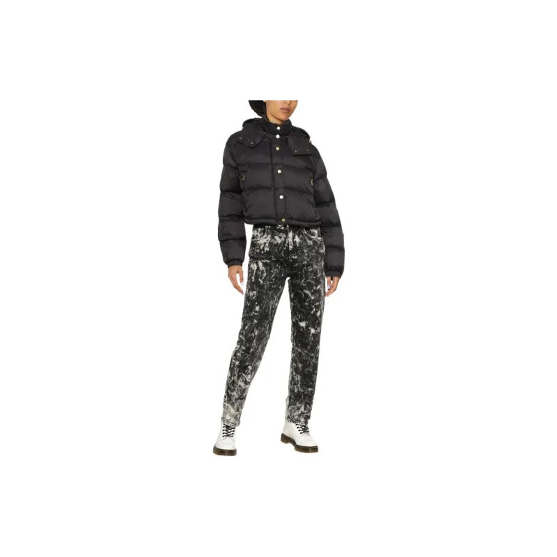 PINKO Cropped Hooded Puffer Jacket-1