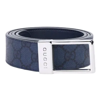 GUCCI GG Supreme-canvas Leather Belt