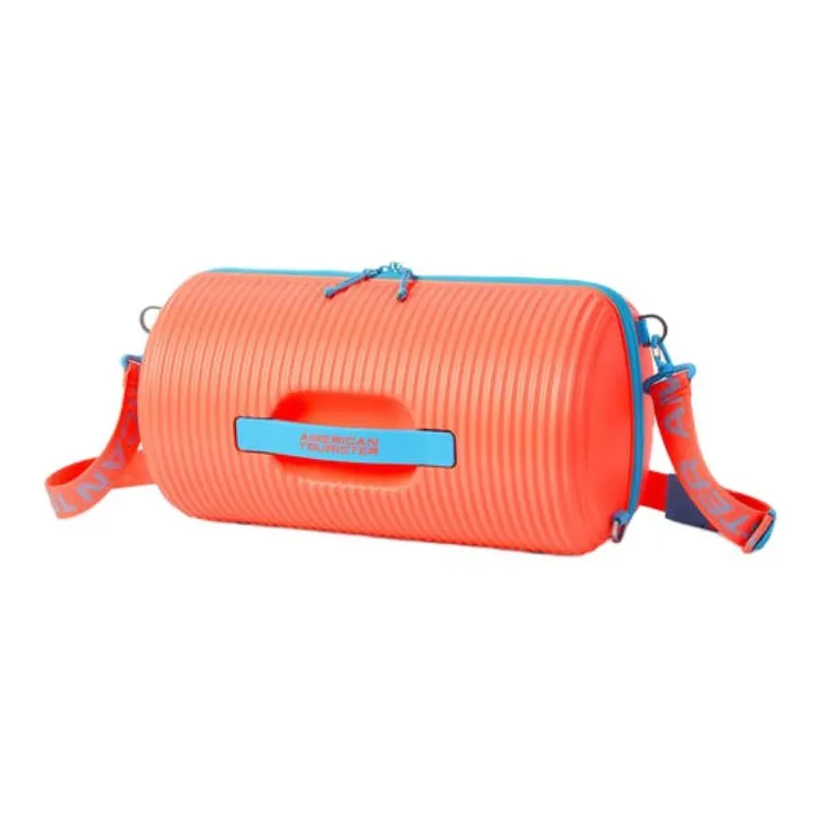AMERICAN TOURISTER PC Cylinder Bag, Shoulder Bag Unisex Coral & Blue-1