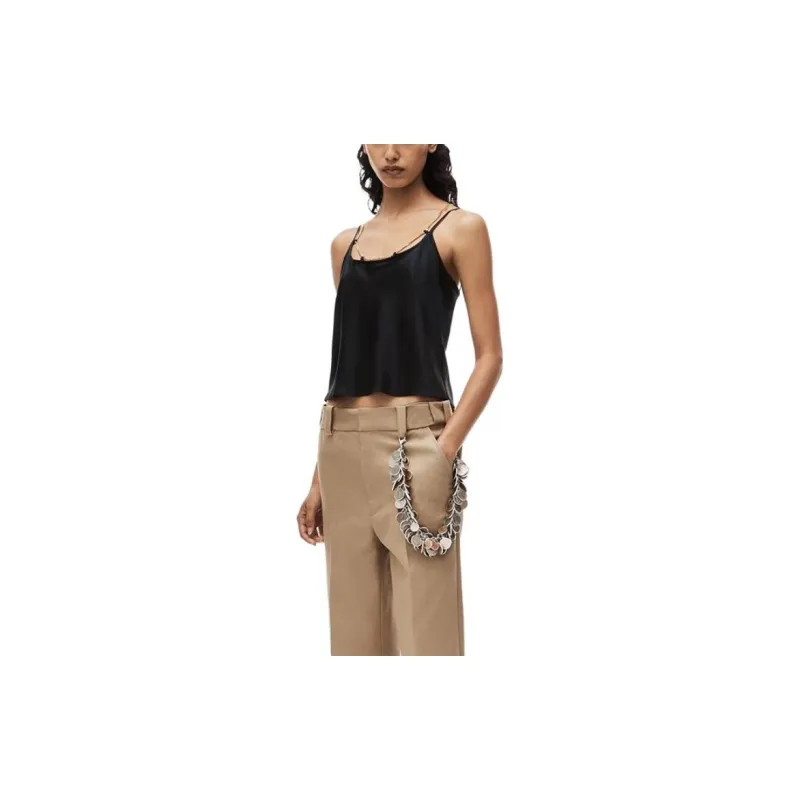 Alexander Wang Logo Plaque Chain Detailed Top-1
