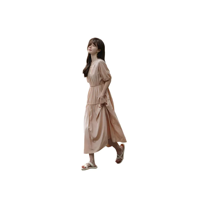 Mt Short Sleeved Dresses Women's Dusty Pink-2