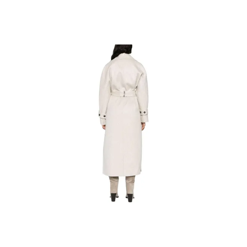 Brunello Cucinelli Monil Embellished Tied Waist Coat-2