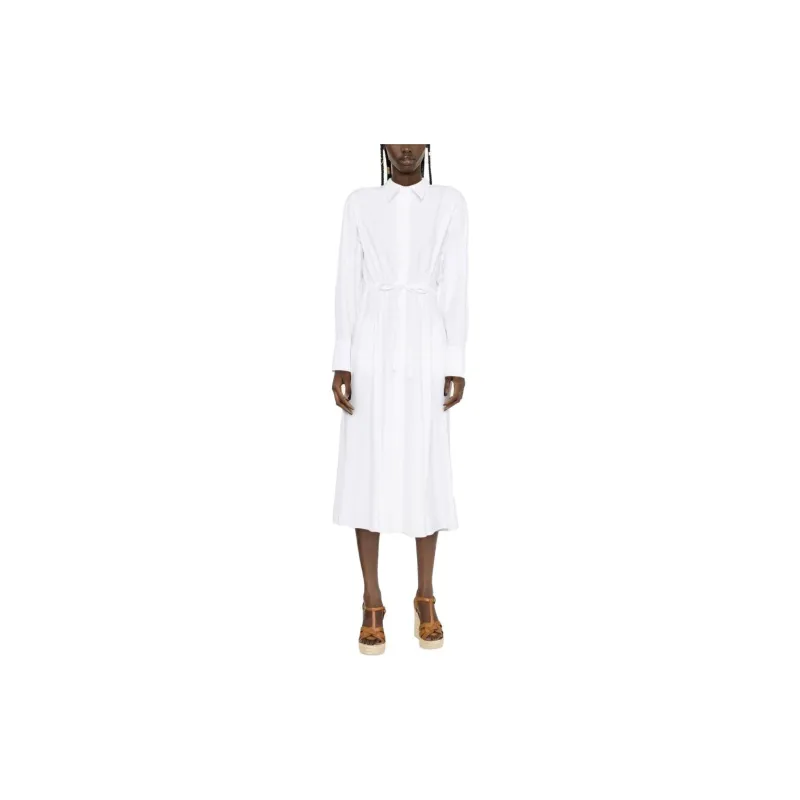 Valentino SS23 Long Sleeved Dresses Women's White-1