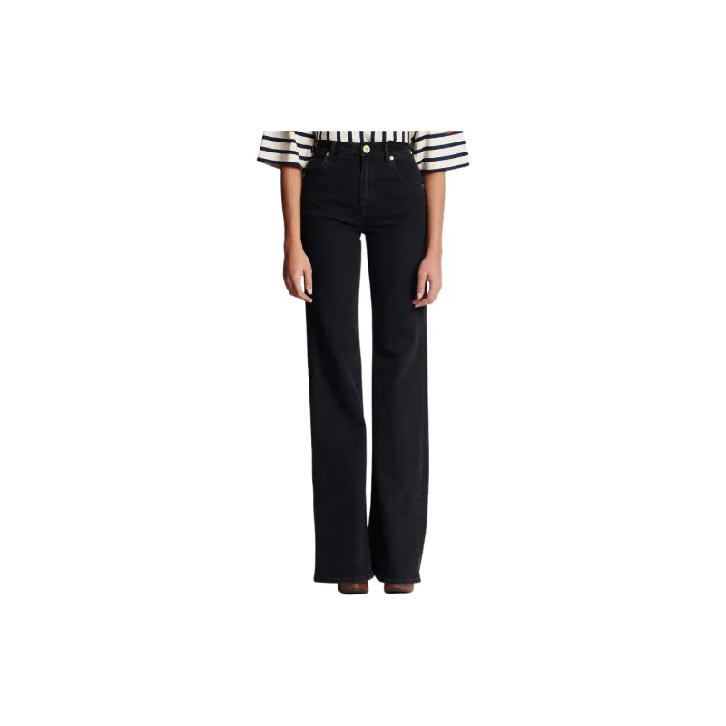 BALMAIN High waist Flared Jeans-1