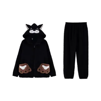 Qiao Ni Tong Pajama Set Women's Black