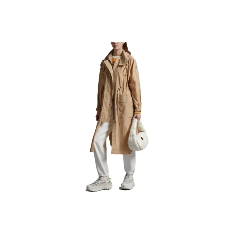 Moncler Sologne Long Parka 'Beige'-3