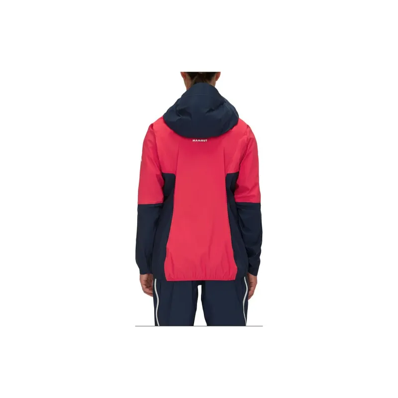 MAMMUT Eiger SS24 DRYtech Jacket Women's Mountain Red-Dark Midnight Black-2