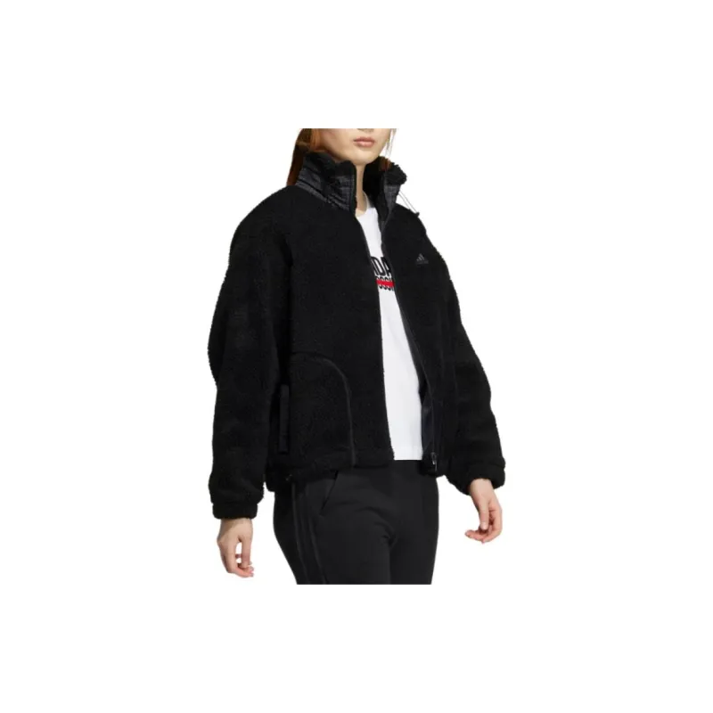 Adidas Velvet feel Coat Women's Black-3