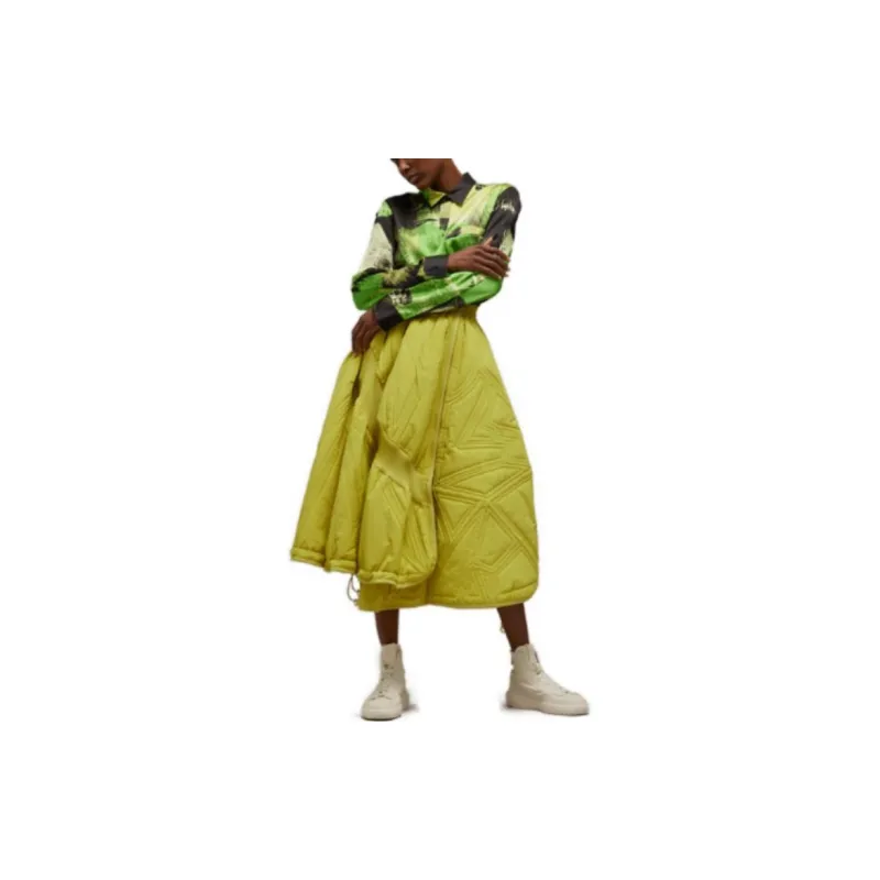 Y-3 Casual Long Skirts Women's Yellow-1