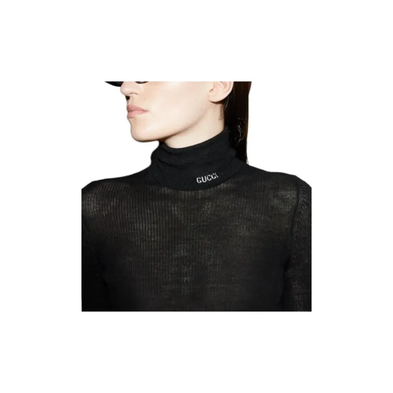 GUCCI Turtleneck Knitted Top-5