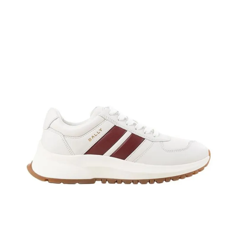 BALLY Darsyl Striped Leather Sneakers Women's-1