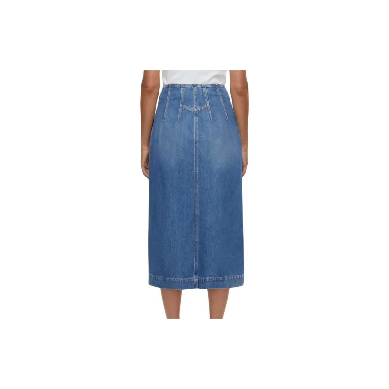 CLOSED Denim Long Skirts Women's Blue-2