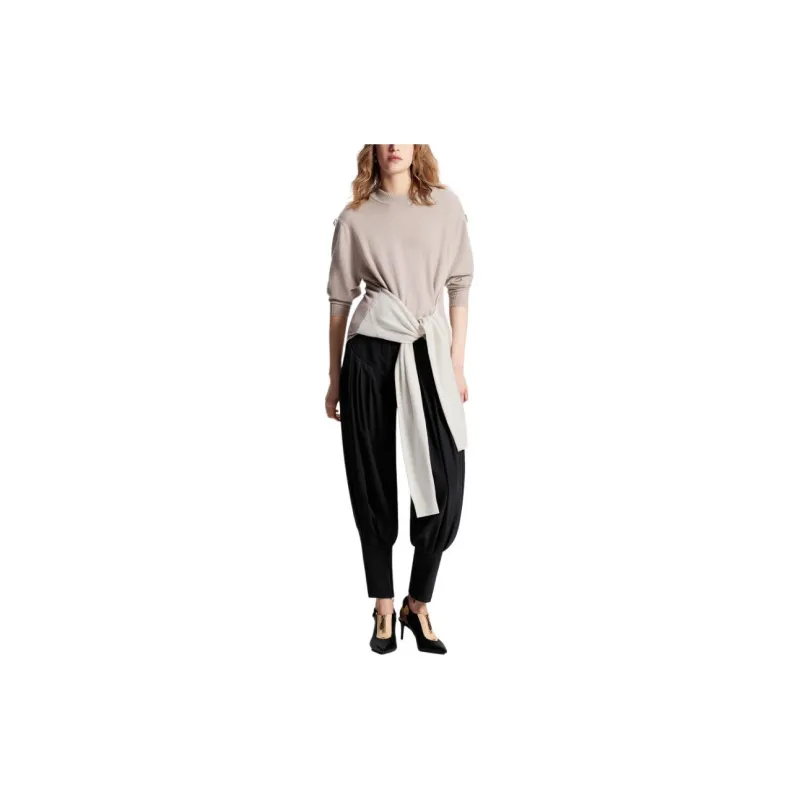 LOUIS VUITTON FW24 Long Sleeved Dress Women's Beige-4
