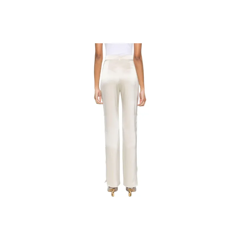 NANUSHKA Felina Side button Satin Pants-2