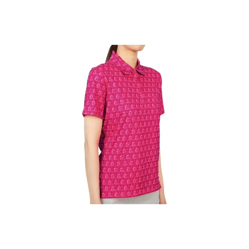 GFORE Polo Shirt Women's Rose Red-2