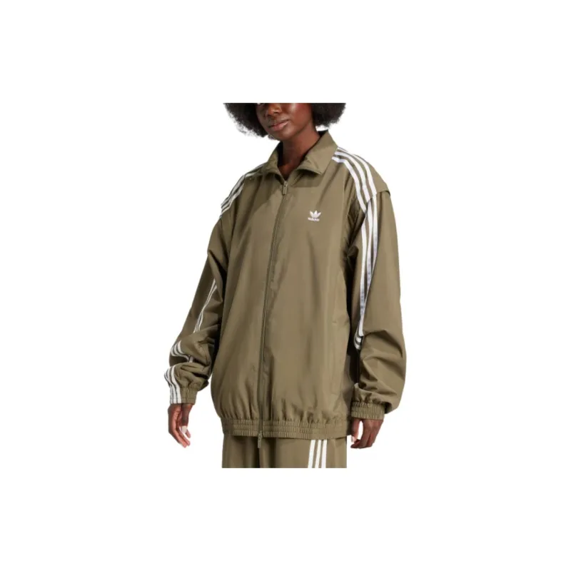 Adidas Originals ADICOLOR ADILENIUM Jackets & Coats Women's Olive Green-1