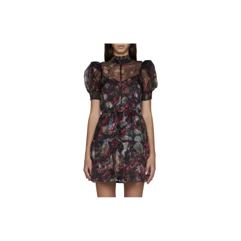 ALICE+OLIVIA Vernita Floral-print Dress-2