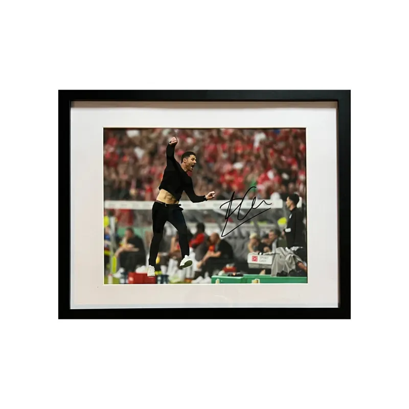 EM Leverkusen Signed Photo Includes Certification Certificate, Outer Frame Size 38.6x48.6cm-0