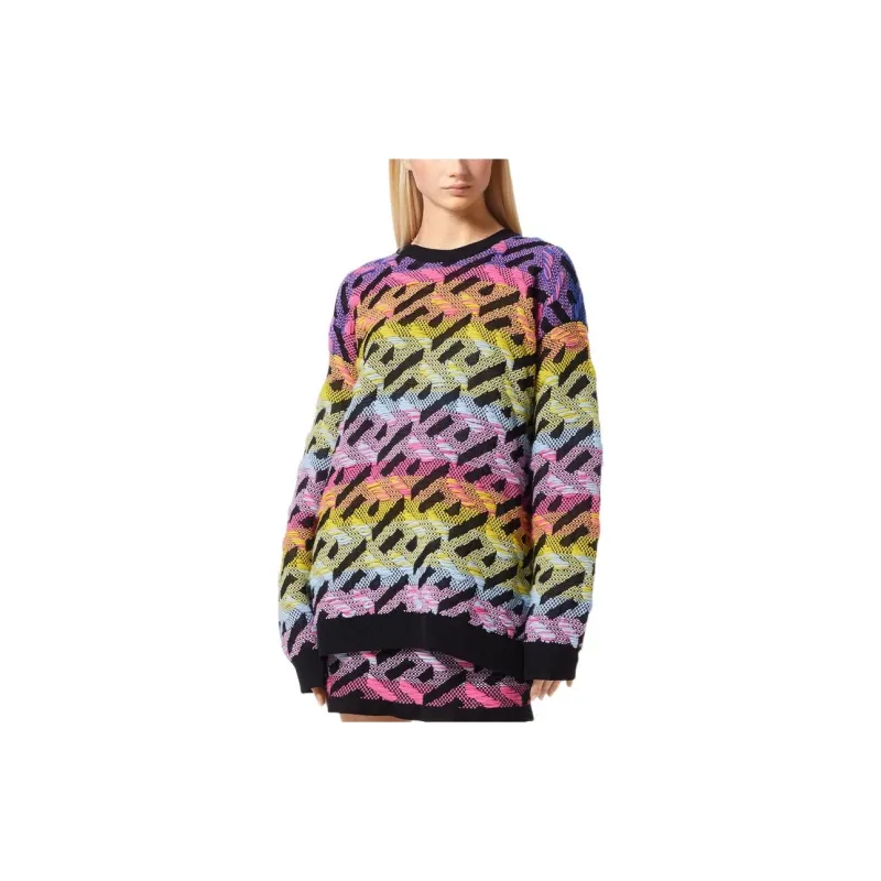 VERSACE SS22 Cashmere Sweater Women's Multicolor-2