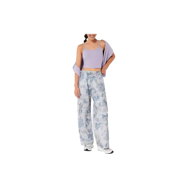 Hollister Cargo Pants Women's Gray Green Print-3