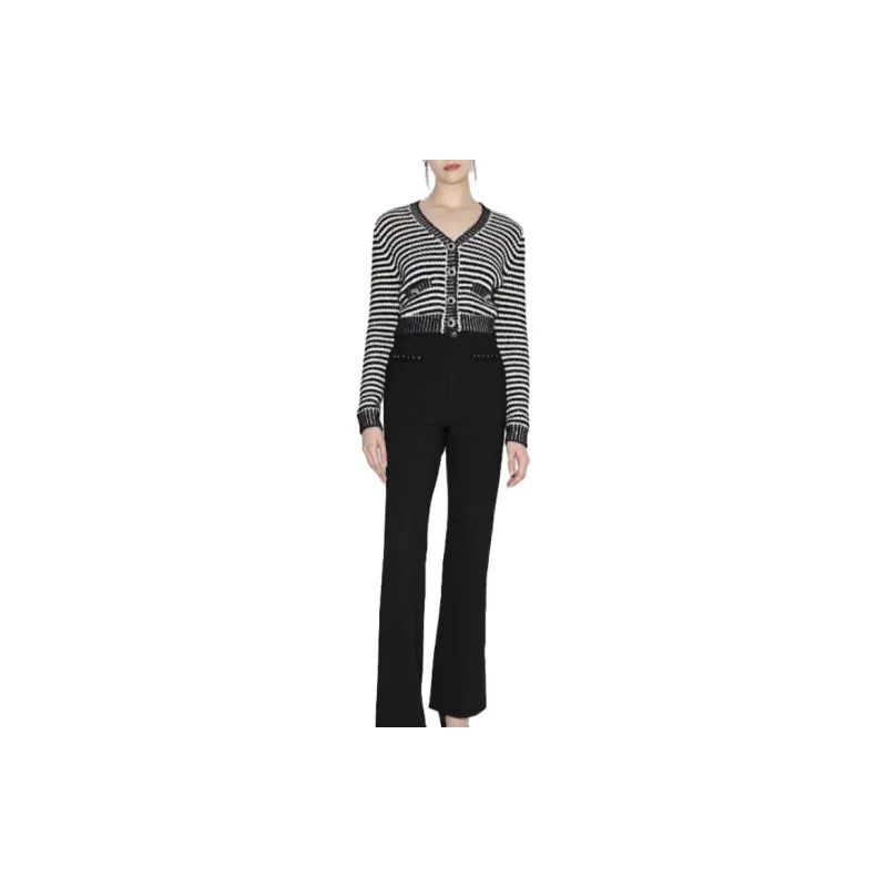 Bebe FW23 Knitwear Women's Black White-3