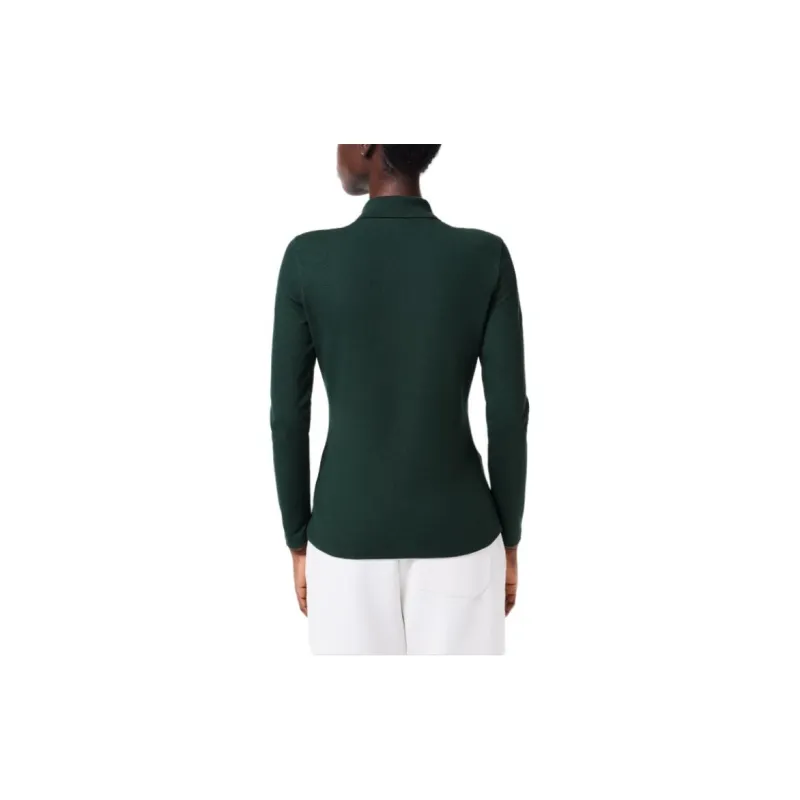 LACOSTE Polo Shirt Women's Dark Green-5