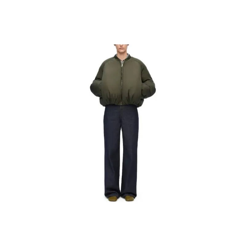 LOEWE Padded Bomber Jacket 'Loden Green'-1