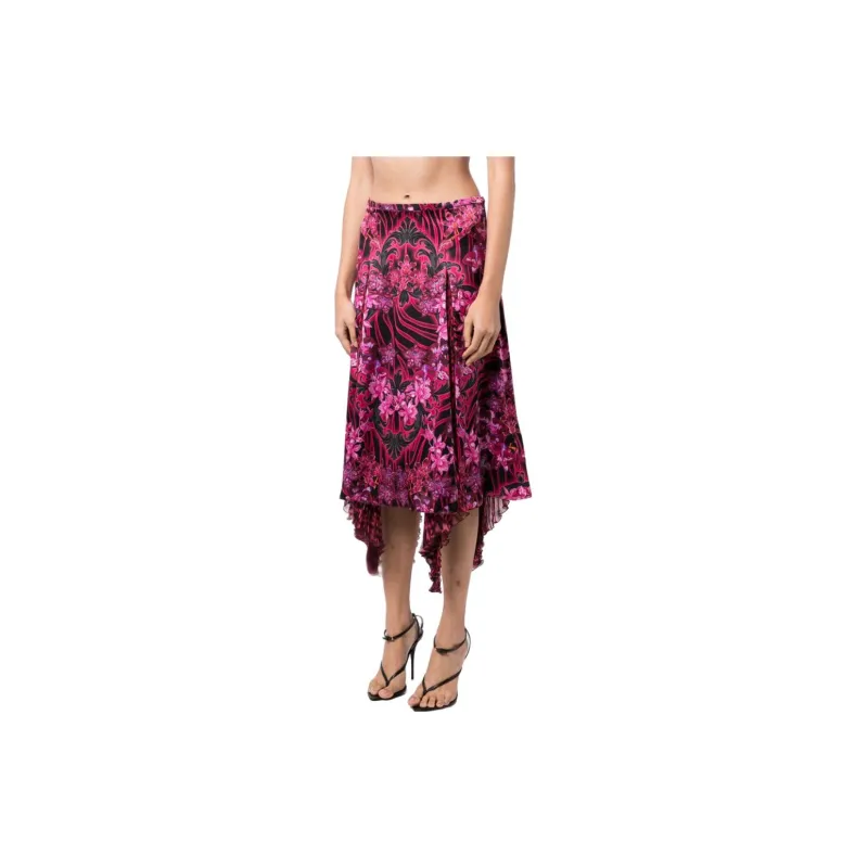VERSACE FW23 Casual Long Skirts Women's Red-2