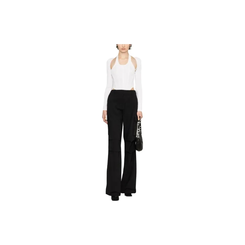 COPERNI Tailored Wide Leg Cargo Pants 'Black'-1