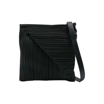PLEATS PLEASE ISSEY MIYAKE Small Diagonal Pleats Shoulder Bag