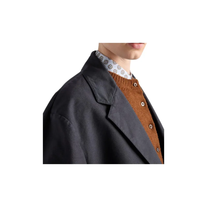 PRADA Single breasted Cotton Blazer-4