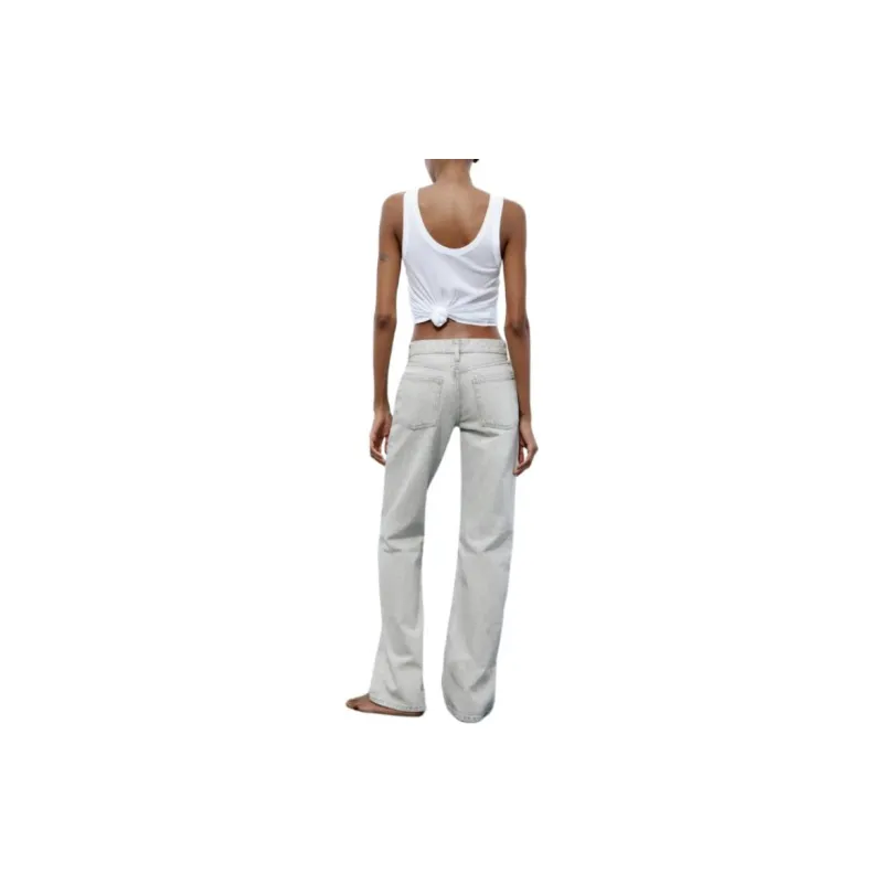 ZARA Jeans Women's Light Gray-3