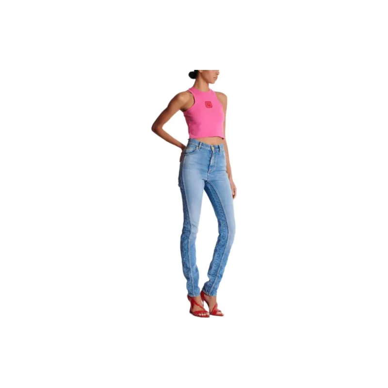 BALMAIN Logo Detailed Cropped Top-1