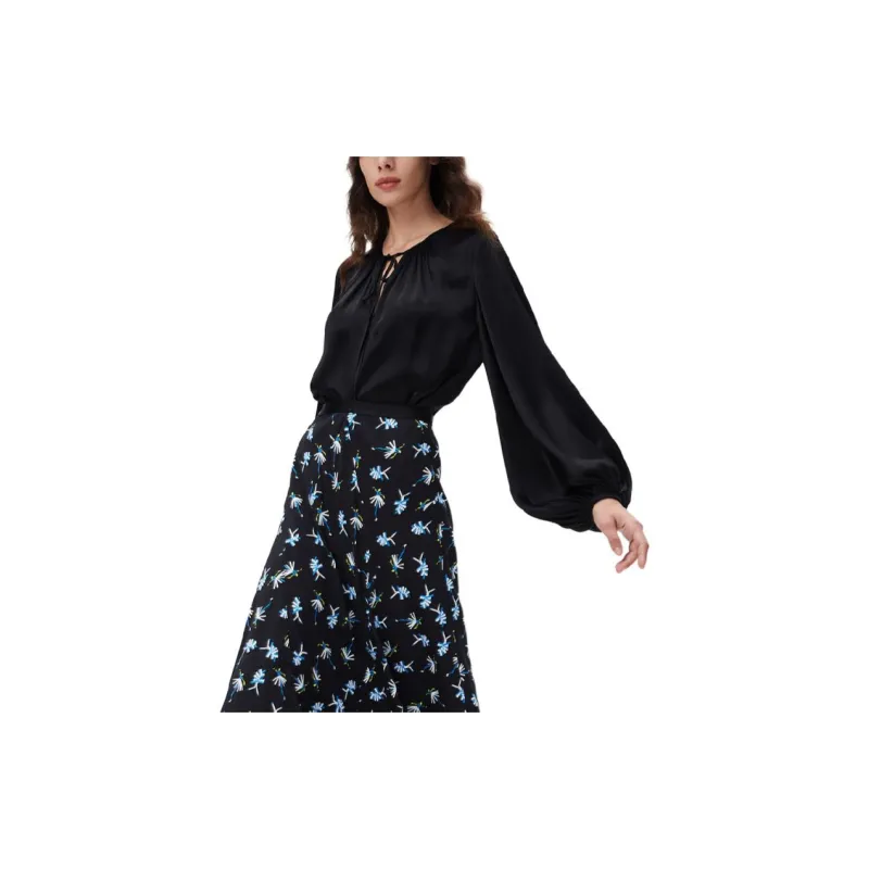 DVF Diane Von Furstenberg Shirt Women's Black-3