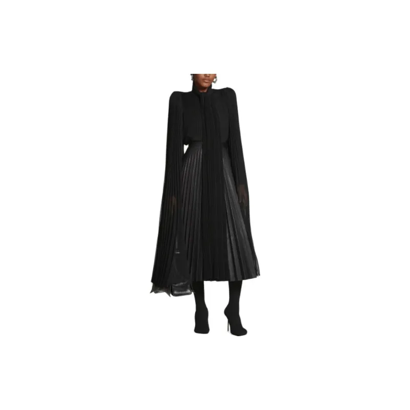 Balenciaga Scarf Pleated Blouse-2