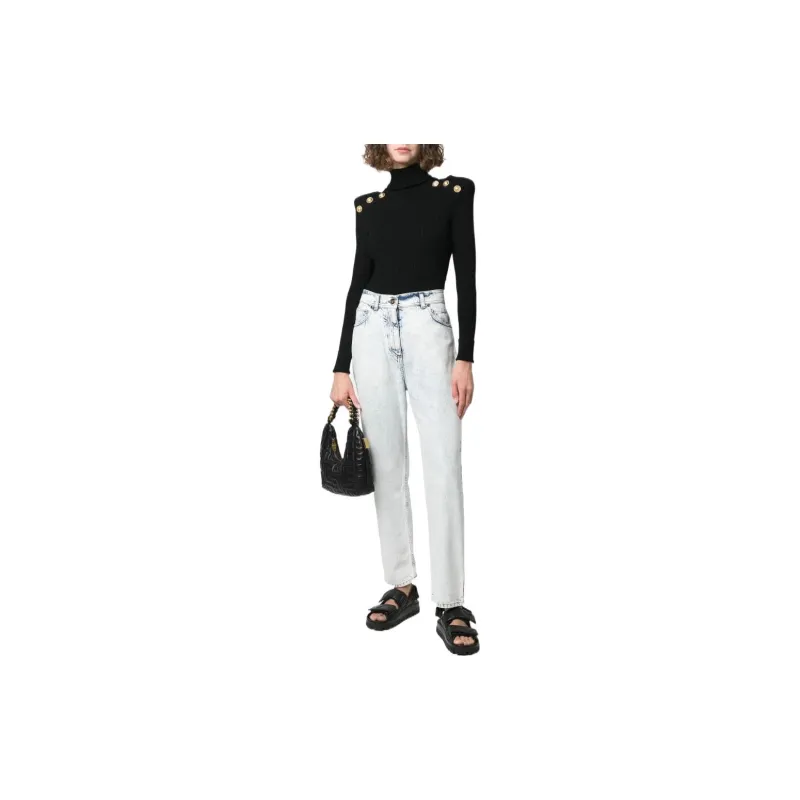 BALMAIN High rise Boyfriend Jeans-1