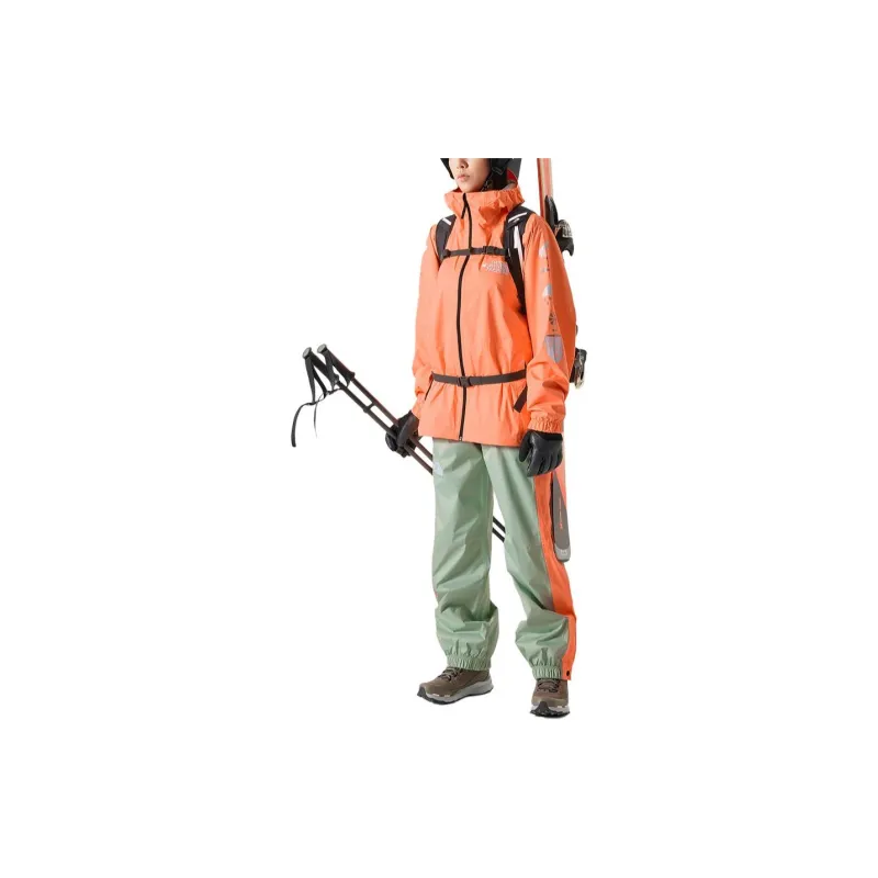 THE NORTH FACE City Outdoor Collection Waterproof And Windproof Windbreaker Jacket Women's Orange-5