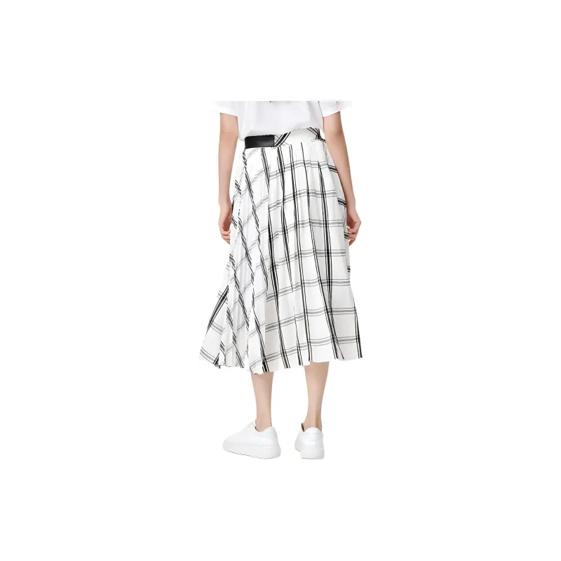 FILA Casual Long Skirt Women's Cloud White-3